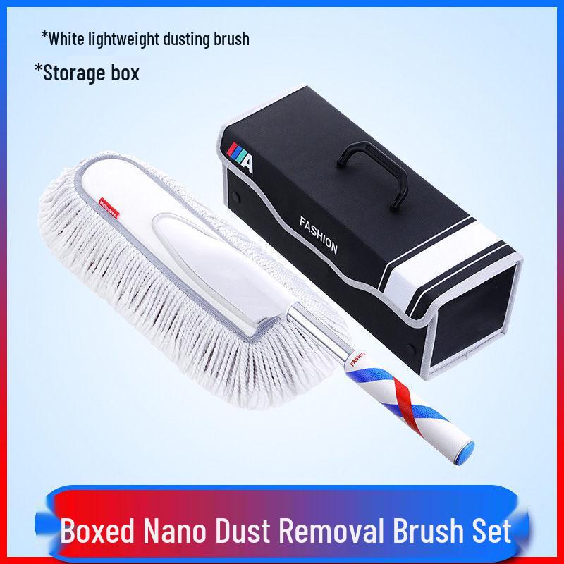 Telescopic Lint-Free Car Cleaning Mop with Soft Bristles