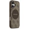 Guess 4G Circle Classic Logo MagSafe case for iPhone 17 brown