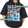 Maglietta Omaggio a Lionel Messi Stile Retrò Anni '90, Maglietta Grafica per Fan di Lionel Messi, Regalo per Donna e Uomo Maglietta Unisex