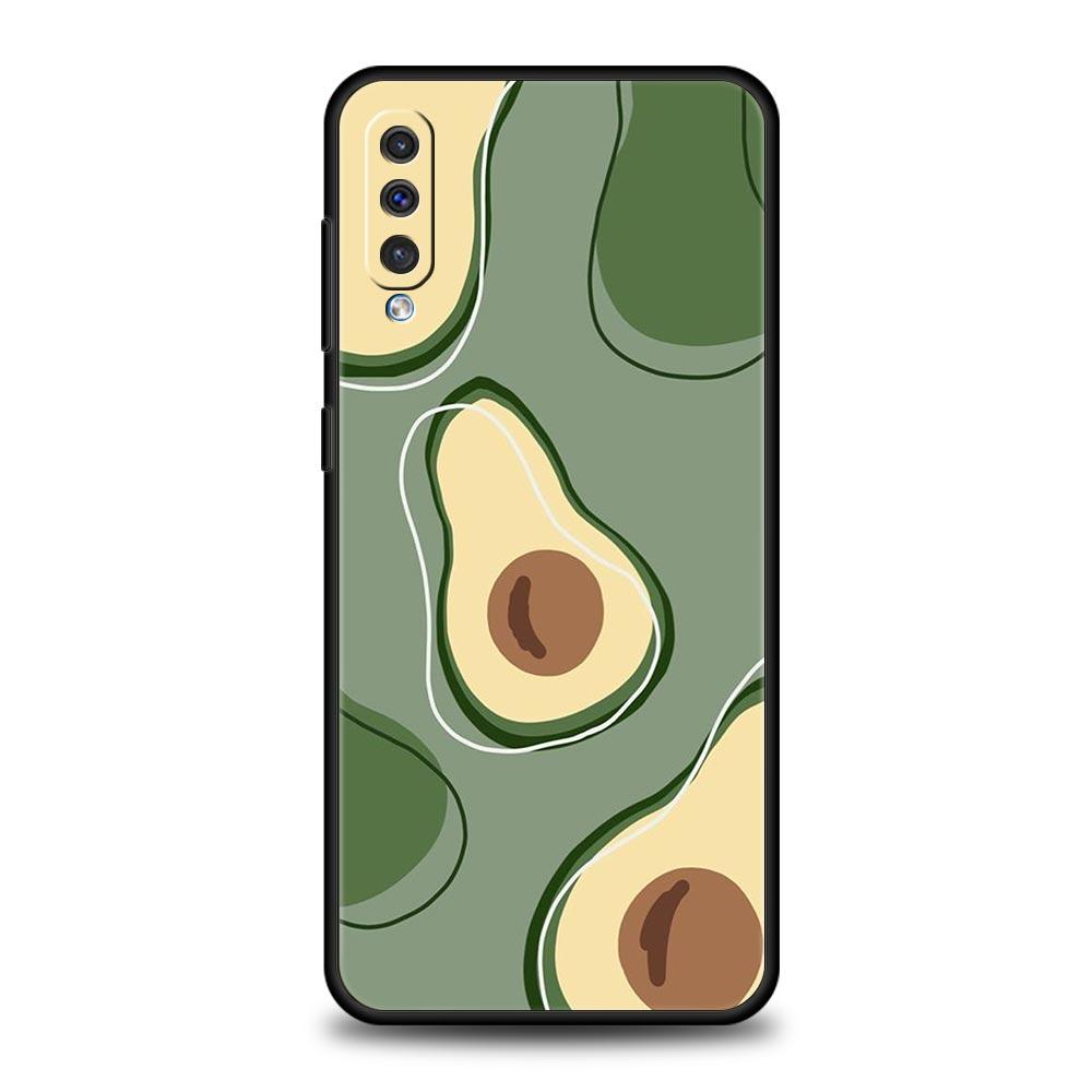 Cute Avocado Phone Case for Samsung Galaxy A56 A36 A26 A16 A34 A24 A42 A22 A20 A12 A40 A30 A10 5G Soft TPU Cover Shell Funda Bag