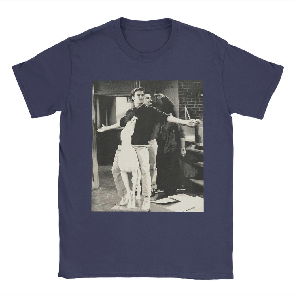 Vänner TV-serie Joey Tribbiani Chandler Bing T-shirt för män Unik 100% bomulls t-shirt Kortärmad t-shirts 4XL 5XL Kläder