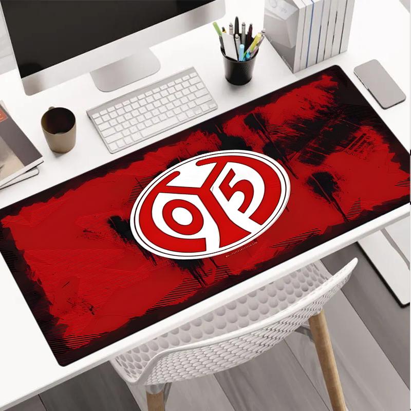 Mainz Fußball Wappen Mauspads, Gaming Mauspads, Tastaturpads, Schreibtischdekoration für Computer Notebook Fan Geschenk Geburtstagsgeschenk