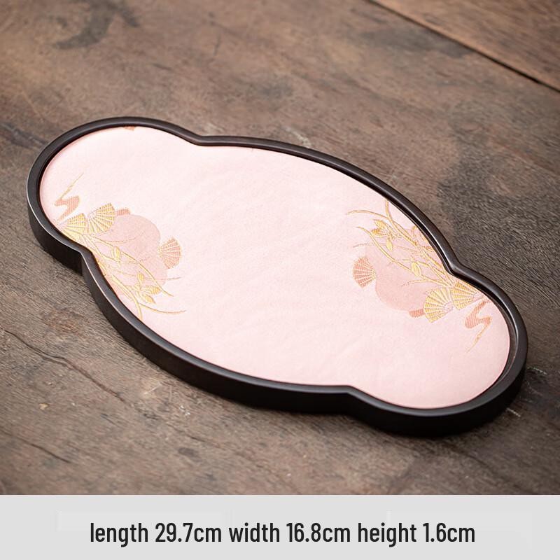 New Chinese Style Walnut Bamboo Dry Tea Tray Oval