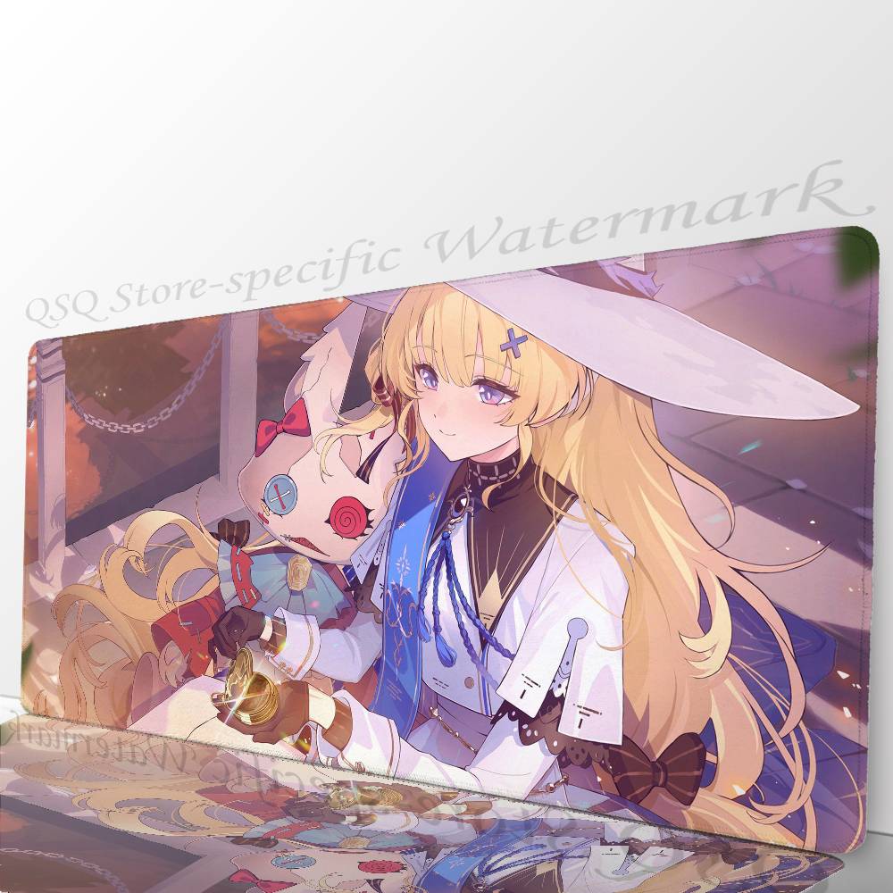 Phoebe Game W-Wuthering Waves Mousepad Mouse Mat Desk Mat With Pad Gaming Accessories Prime Gaming XXL Keyboard Pad Padding Ma