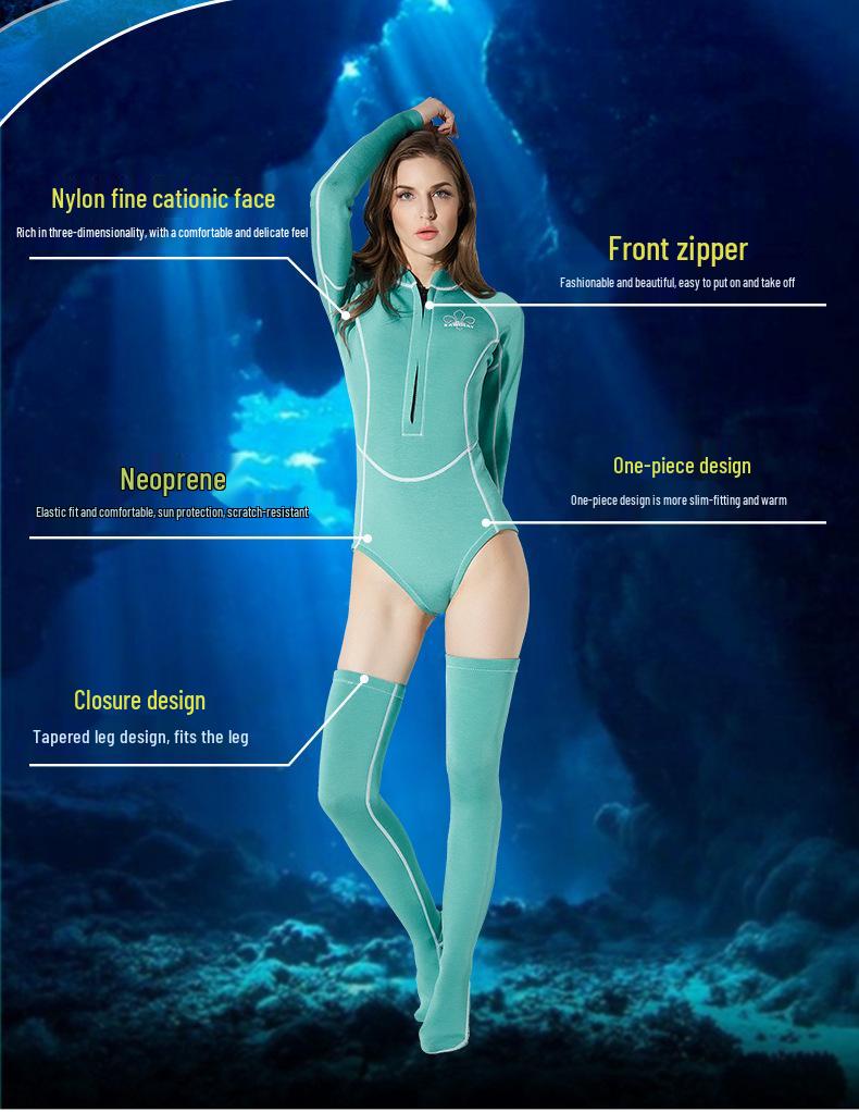 Warm Scuba Wetsuit with Long Socks