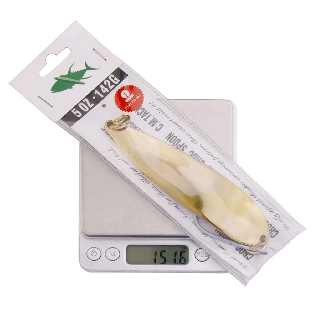 Meer Große angeln Große forelle löffel angeln löffel Köder rotierenden angeln löffel salzwasser für Bass forelle 142g