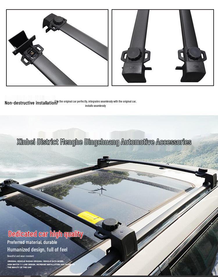 Aluminum Roof Rack Crossbars for Jeep Liberty/Patriot Luggage Modification