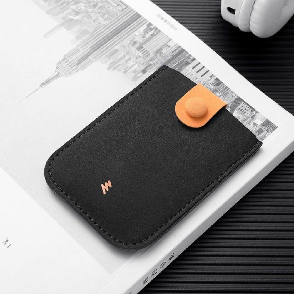 Pull-out Type Card Holders Clutch Korean Style Short Wallet Elegant Business Card Bag  Male