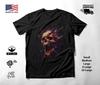 Exploding Paint Skull Open Mouth T-Shirt Black Unisex S-2XL