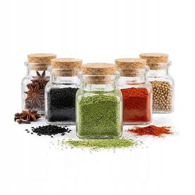 5X Jar 120Ml Jar With Cork For Spices Herbs Candles Gift 5 Pcs