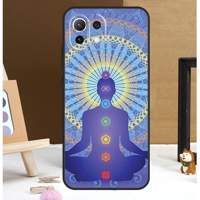 Mandala Chakra Insist Yoga Case For Xiaomi 14 Ultra 13 11T 12T 13T Pro 12 Lite POCO X6 Pro X3 X4 X5 M5s M6 F3 F5 Cover