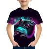 Casual Game Style Kids T-Shirt, Boys' Top, Baby Summer Short Sleeve Comfortable Clothing