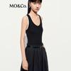 MO&Co. Patchwork Vest Tech-Chic Dress with Belt