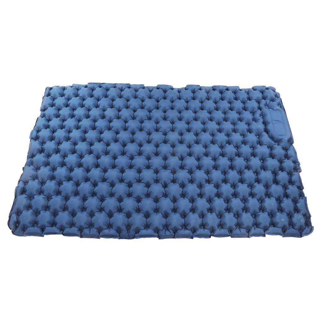 Nadmuchiwana Mata Kempingowa Przenośna Odporna na Wilgoć Podwójna Mata do Spania na Kempingu Samochodowym Granatowa