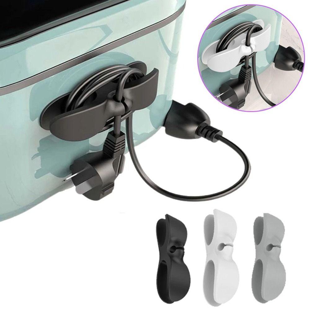 Anti-winding Kitchen Appliance Smart Self-Adhesive Wire Fixer Cord Wrapper Clip Cable Winder