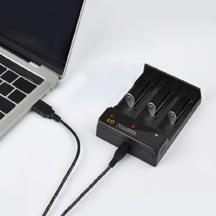 Professional 3 Slot Battery Charging System For 18650 26650 21700 Cells With Safety Circuit Design