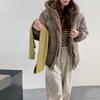 Winter Warm Puffer Jacket Outerwear Detachable Hood Cotton Coat for Women
