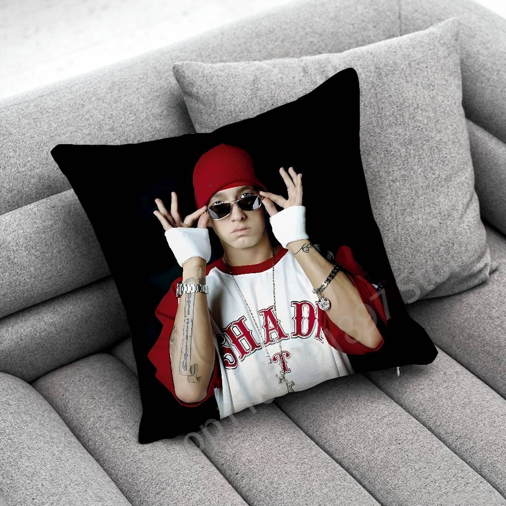 E-Eminem The Marshall Mathers LP STANS Throw Pillow Case For 30cm 40cm 45*45cm 50cm 55cm Square Sofa Pillowcase Shell