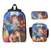 3Pcs Dispatch Game Invisigal Robert Robertson Backpack Set for Girls Boys Pencil Boxes Bookbag Sets with Lunch Box