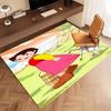 1pc Heidi1 Print Area Rug - Soft, Washable Non-Slip Indoor Mat, Living Room, Home Office Decorative Rug,Office Decorative