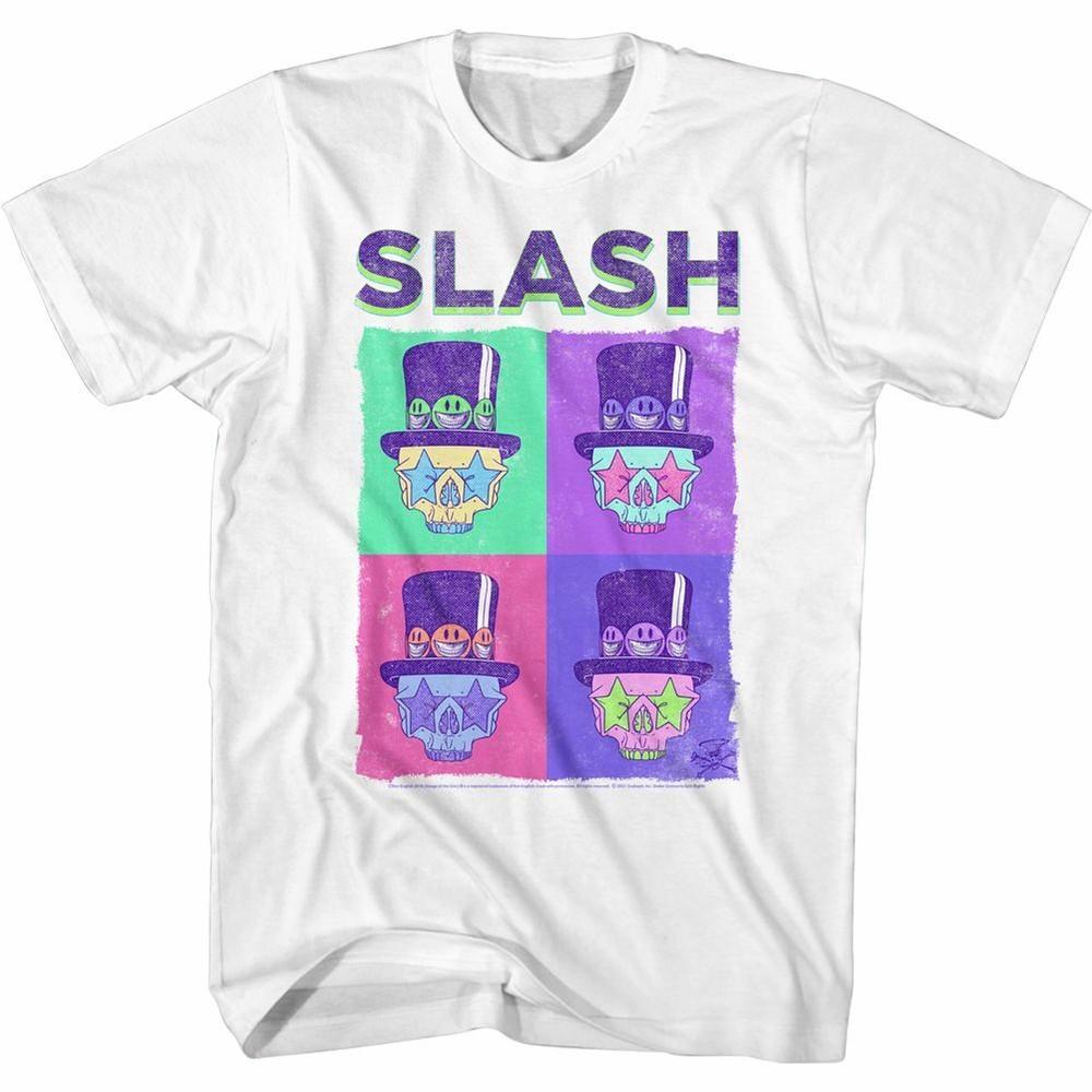 Slash Skull Boxes White Adult T-Shirt Unisex T-Shirt XXL