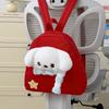 Schoolbag cute plush dog children's schoolbag kindergarten mini cute canvas backpack cartoon girl doll backpack