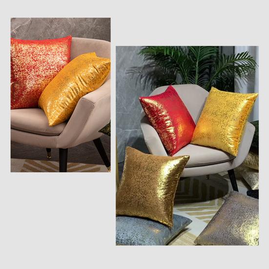 Capa de Almofada Quadrada com Zíper Oculto Super Macio Resistente ao Desgaste Lavável Fácil Manutenção Protetor de Almofada Decorativa