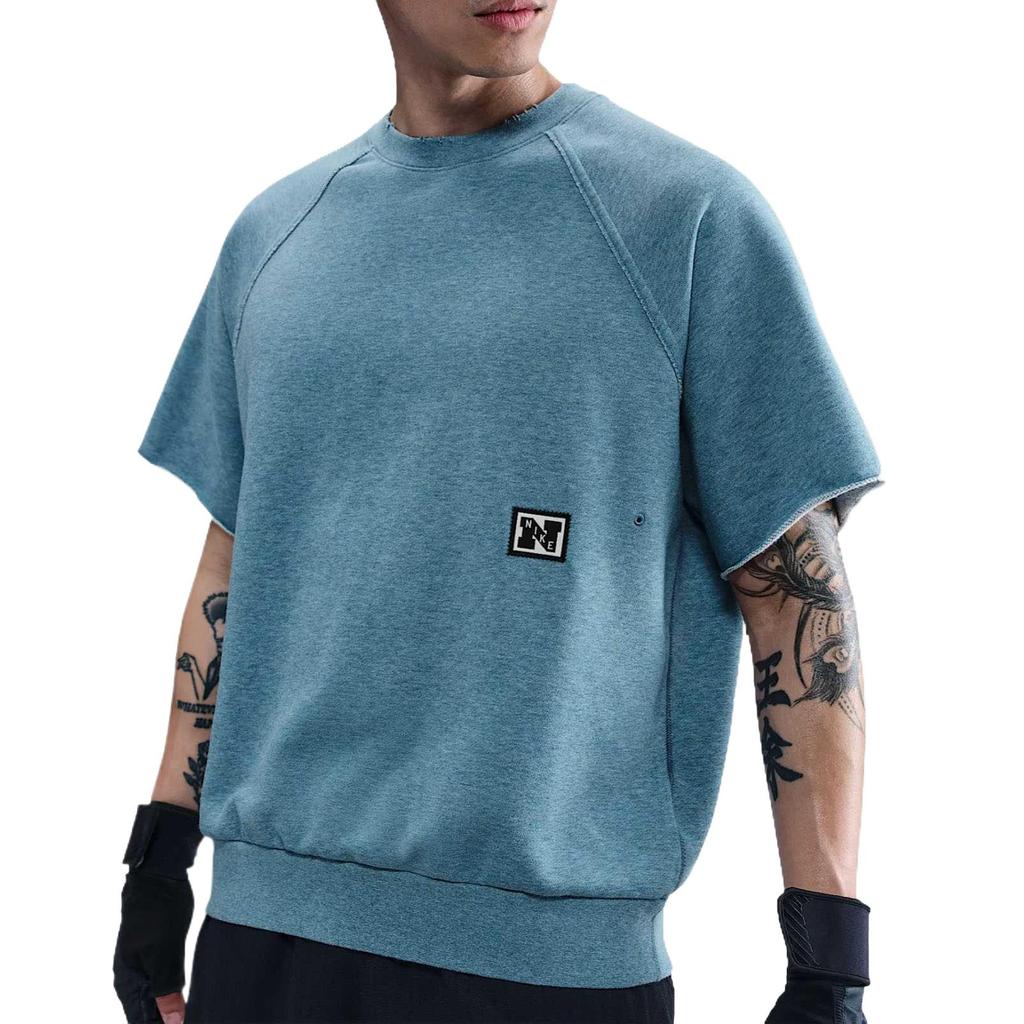 Nike Fashionable Solid Color Versatile Popular Comfortable Short Sleeve T-Shirt Men Tops Blue HJ8088-006