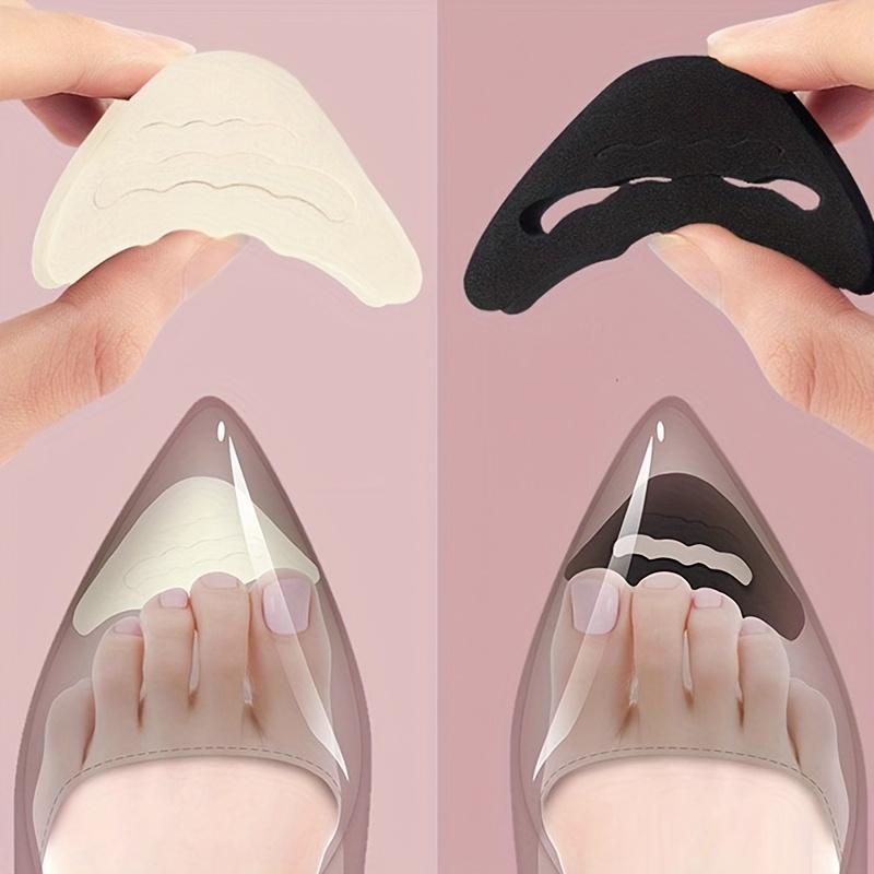 4pcs High Heel Shoe Toe Separators, Soft Memory Foam, Anti-Slip and Anti-Blister Insoles, Shoe Reducer,Toe Protector,Anti-Drop Heel and Toe Separators