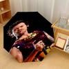 Harry Styles Print 8?Ribs Automatic Umbrella Wind Resistant Lightweight Folding Umbrella For Outdoor Travel