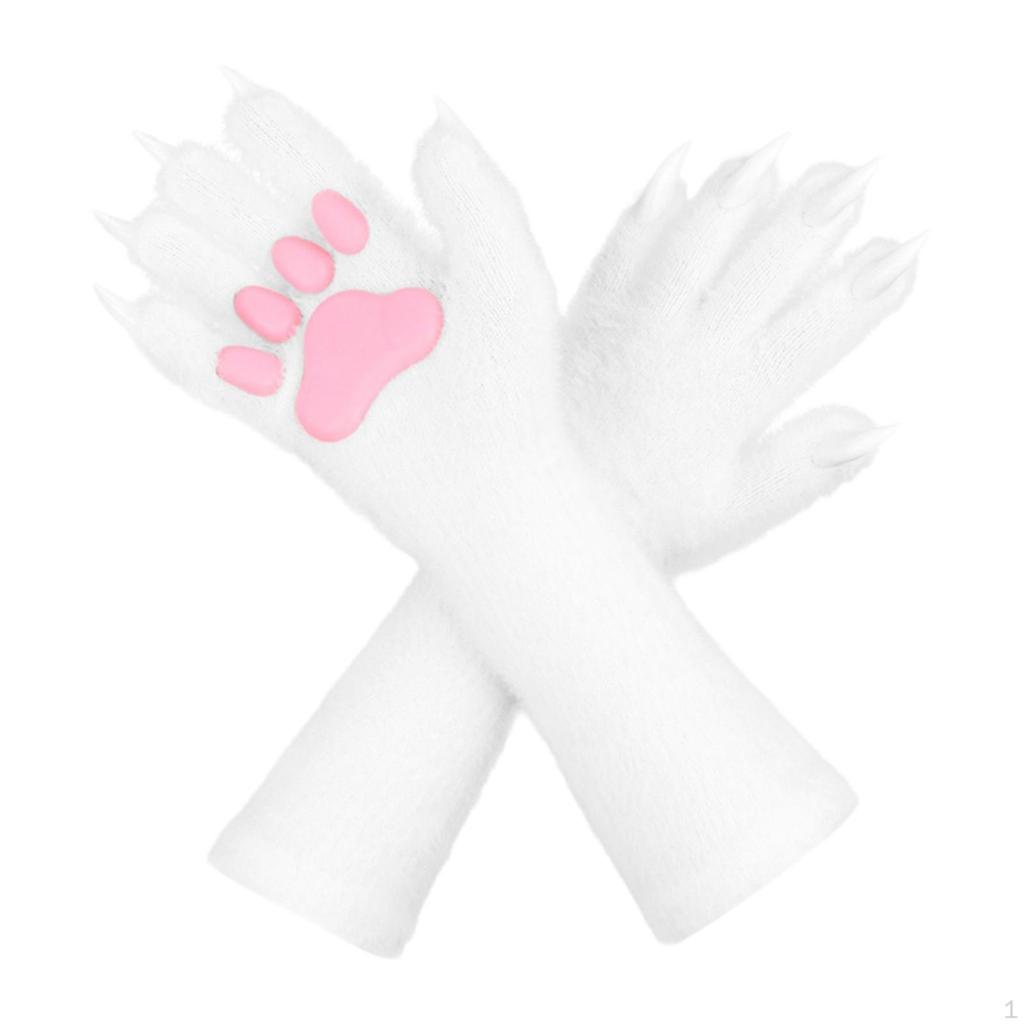 Katzenkrallen Handschuhe Bären Wolf Pfoten Fäustlinge für Party Bühnenauftritt