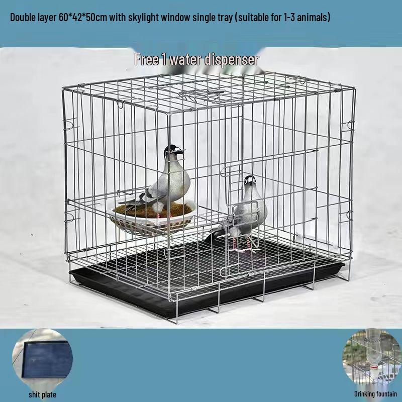Large Pigeon Cage for Breeding & Pairing with Free Shipping - Ideal for Household Use