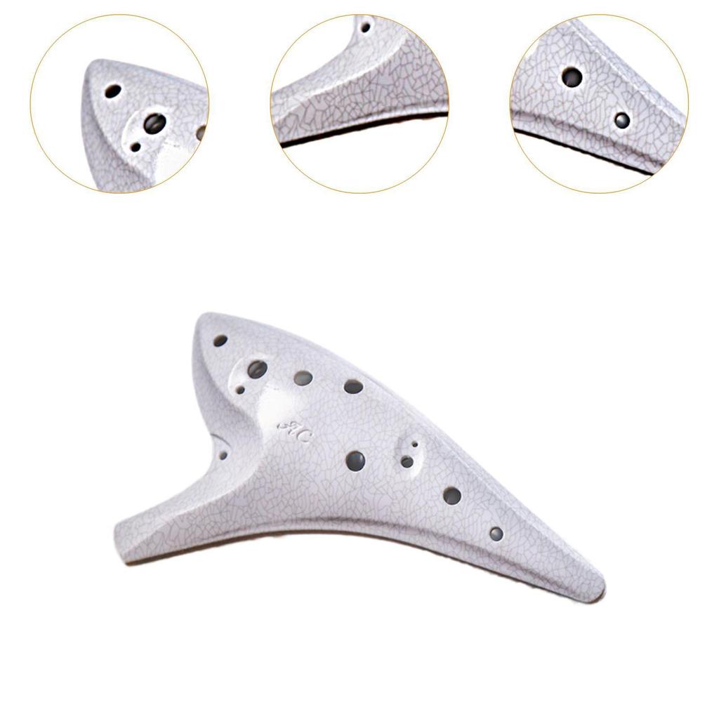 Ocarina Instrument Alto C mit Aufbewahrungstasche für Musikliebhaber Anfänger Erwachsene