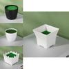 Simulation Ceramic Oval And Square Plastic Flower Pots For Small Foliage And Desktop Decor