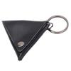 Guitar Pick Bag Faux Leather Waterproof Easy To Clean Portable Keychain Design Guitar Pick Holder Case Black