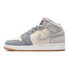 Air Jordan 1 Mid SE GS Coconut Milk Particle Grey Kids Sneakers Cream DN4346-100