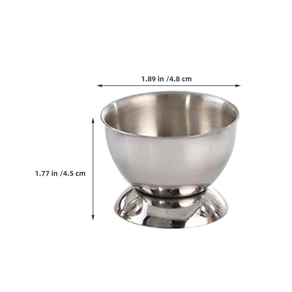 2Pcs Stainless Steel Boiled Egg Holder Egg Cup Tabletop Kitchen Dining Room Restaurant Easter Holiday Decoration