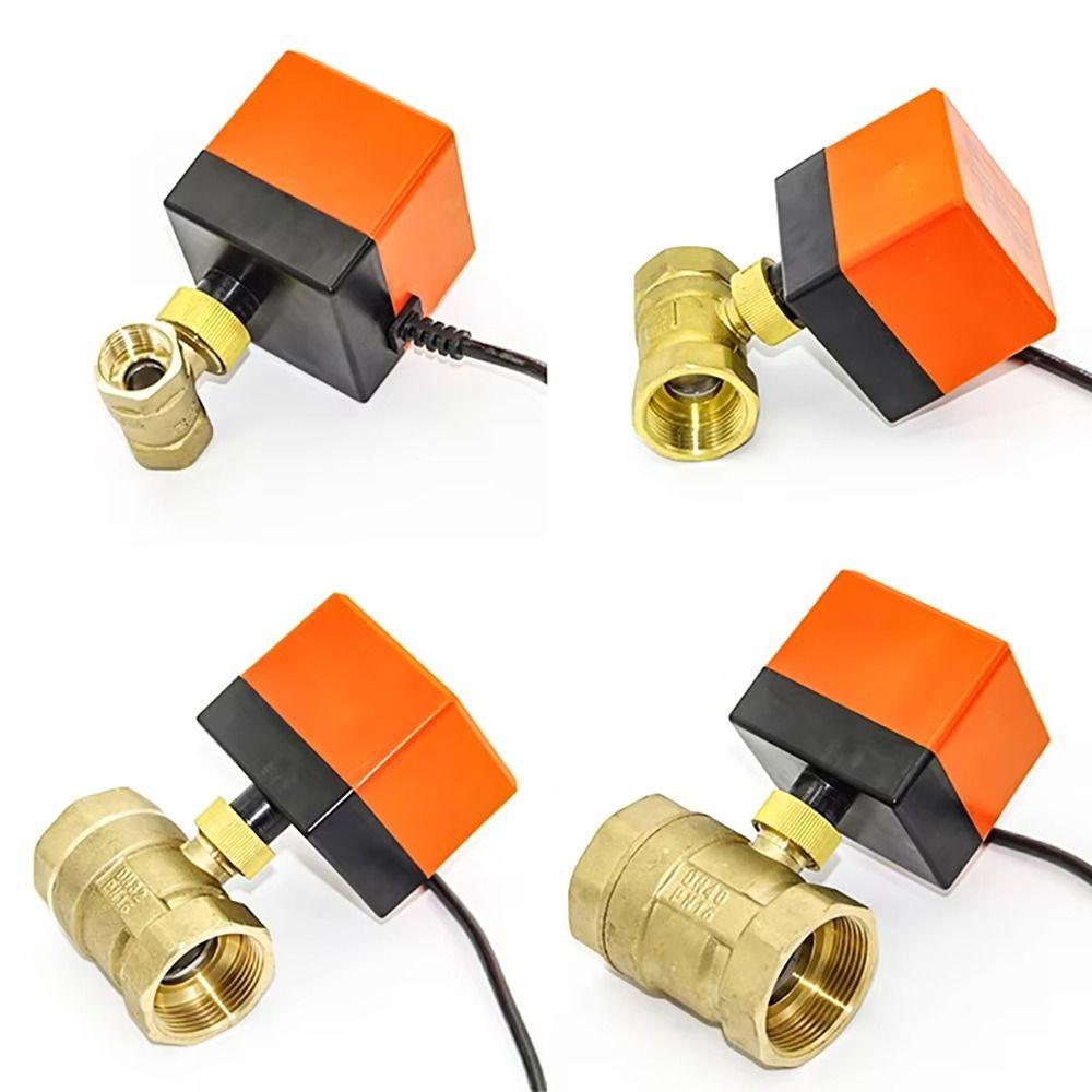 1Pcs 2-Wege-Elektrokugelhahn DN15/DN20/DN25 Messingventilantrieb Langlebiges Magnetventil