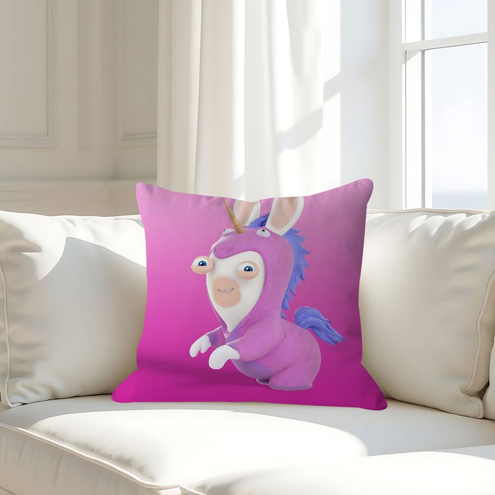 

МИЛАЯ Мультяшная Наволочка I-Invasion Rabbids Для Спальни и Гостиной, Декоративная Наволочка для Подушки на Диван 16x16Inch