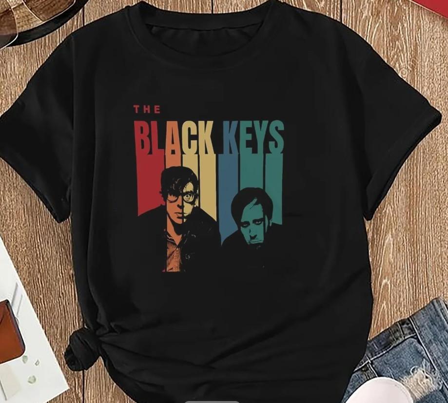 Tričko The Black Keys, VÝPRODEJ 2025,, tričko 2025 trend turné, Den matek Unisex tričko