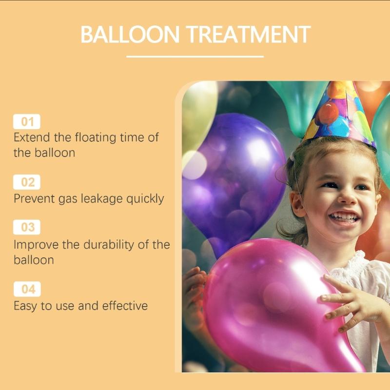 Liquid Helium Balloon 100ml Protective With Glowing Effect Practical Balloon Gloss Brightener For Nighttimes Celebration