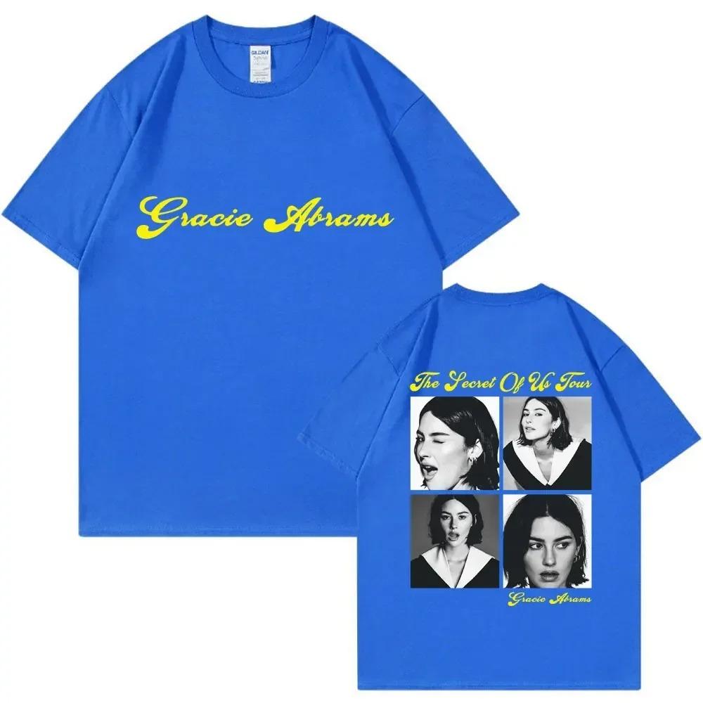 Gracie Abrams The Secret of Us Graphic T-Shirt Summer High Quality 100% Cotton T-Shirt Vintage Casual Loose Street Men's T-Shirt