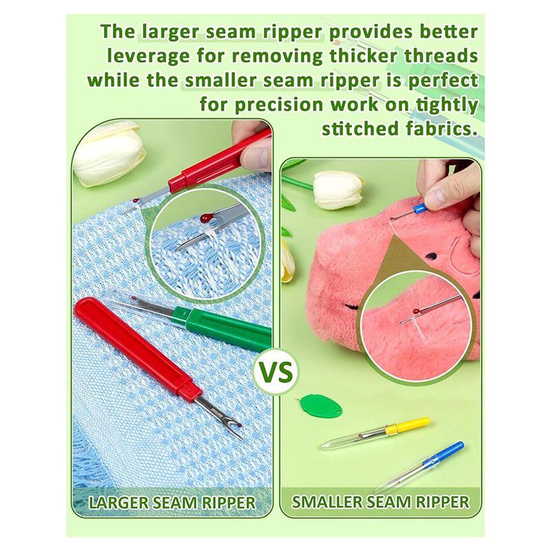 M-Modern-Seam Rippers For Sewing - 2 Big And 2 Small-Stitch Remover Tools, Thread Ripper, Embroidery Removal Tool