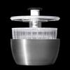 OXO Salad Stainless for x 15 Dishwasher safe temperature Spinner, Steel, 4+ people, 26.8 cm, (low setting).