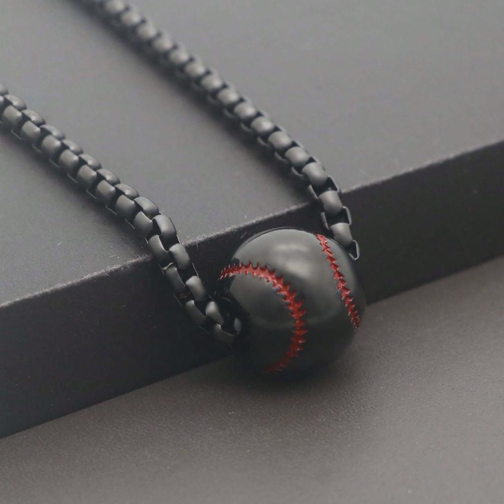 Stainless Steel Baseball Necklace For Men Women Jewelry Baseball Accessories