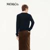 MO&Co. Women's 100% Wool Slim Fit Round Neck Sweater