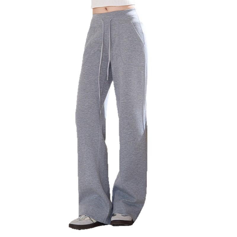 Modal Wide-leg Pants Women's New Wear Drape and Thin High Waist Straight Narrow Version Loose Sports Casual Pants
