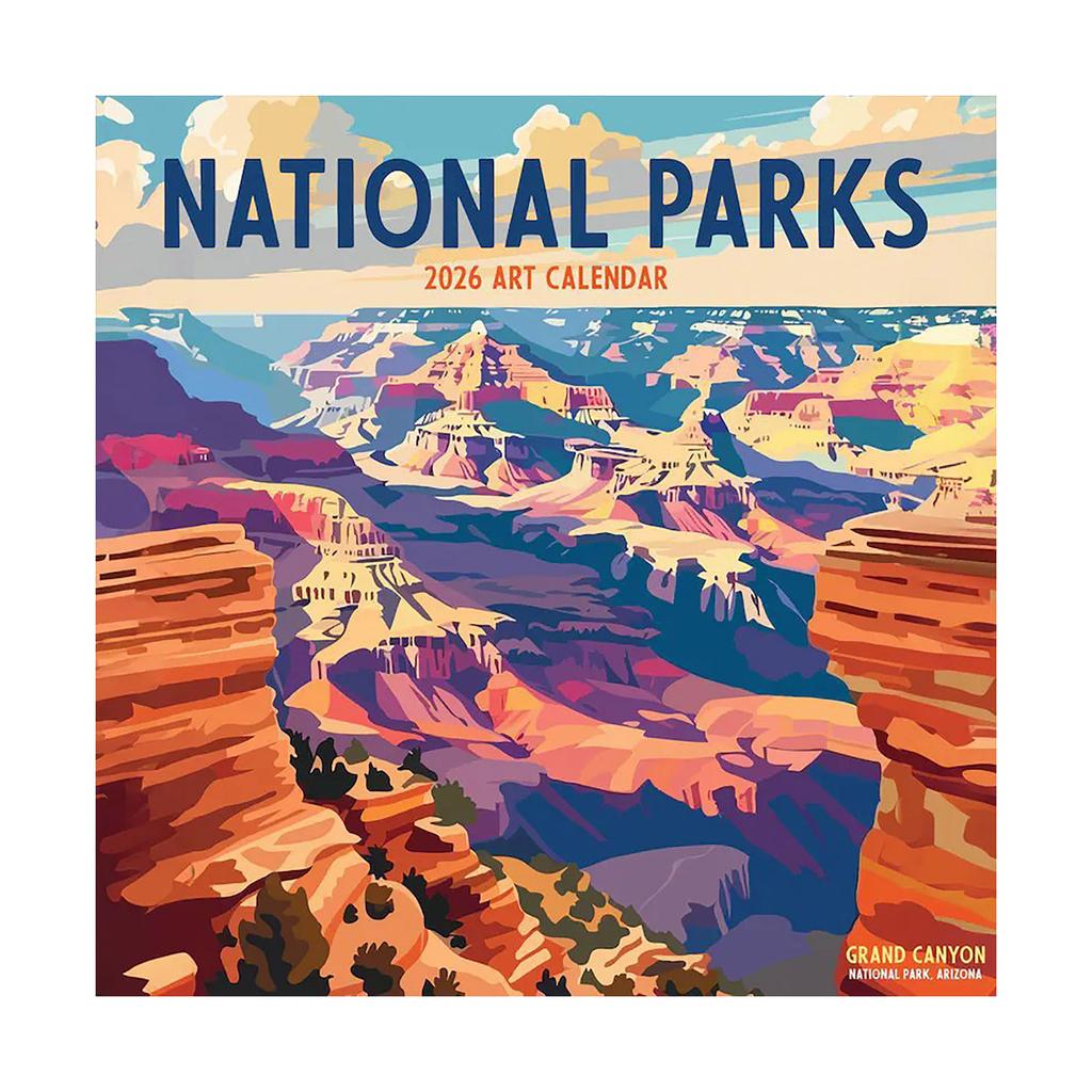 Parks-Art Wall Calendar - Vertical Monthly Wall Calendar  Premium Paper For Home Organization