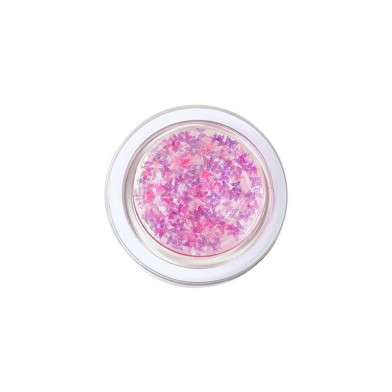 Small Butterfly Sequined Laser Round Mobile Phone Airbag Holder Magnetic Telescopic Ring Internet Celebrity Gift Women'S Portable