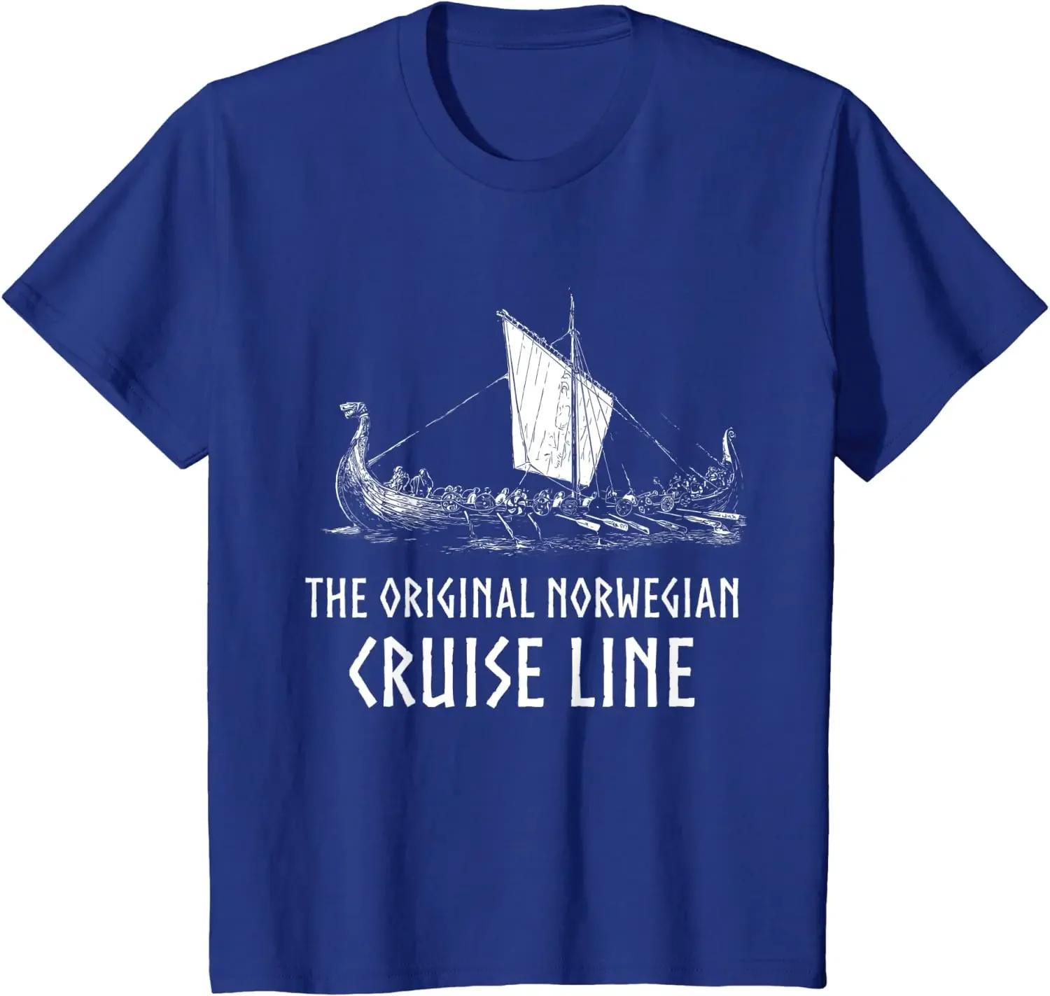 Norwesian Cruise Line Dragon Boat Ship TShirt 100 Cotton ONeck Summer Short Sleeve Casual Unisexs Tshirt Size S3XL S